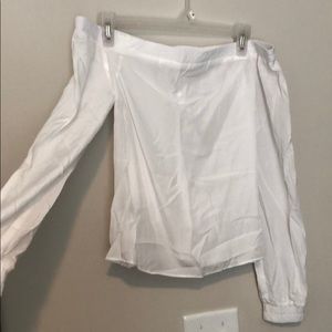 Express Off the Shoulder White Blouse